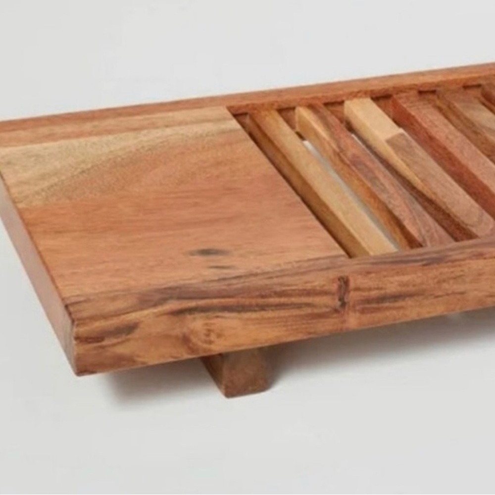 Slatted Wood Bathtub Tray - Hearth & Hand™ with Magnolia - Picture 3 of 12